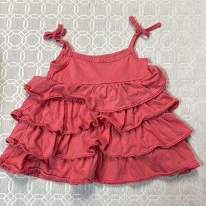 OshKosh B'gosh Pink Ruffled Camisole with Shoulder Ties